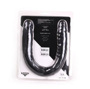 Kiotos Cox - Dubbele Dildo 45 x 4,5/4,8 cm - Zwart