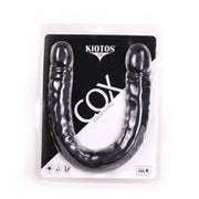 Kiotos Cox - Dubbele Dildo 45 x 4,5/4,8 cm - Zwart