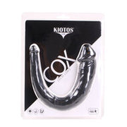Kiotos Cox - Dubbele Dildo 35 x 2.2/5 cm - Zwart