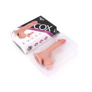 Kiotos Cox - Sliding Skin Dubbellaags Dildo 19.5 x 4.5 cm - Lichte Huidskleur