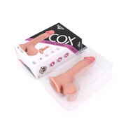 Kiotos Cox - Sliding Skin Dubbellaags Dildo 19.5 x 4.5 cm - Lichte Huidskleur