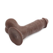 Kiotos Cox - Dildo Met Glijdende Huid 19.5 x 4.5 cm - Bruin