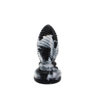 Kiotos Monstar - Buttplug Beast 5 - 16.5 x 6.5 cm - Tie Dye Zwart/Wit