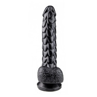 Kiotos Monstar - Echo - Dildo - 24,5 x 4 cm - Zwart