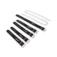Budget Bondageset Met collar, hand- En voetboeien - Zwart