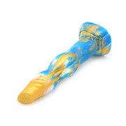 Kiotos Monstar - Dildo Beast 19 - 25 x 6 cm - Goud/Blauw/Wit