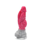 Kiotos Monstar - Dildo Beast 23 - 23,5 x 6,5 cm - Roze/Grijs/Wit