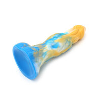 Kiotos Monstar - Dildo Beast 15 - Goud/Blauw/Wit