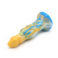Kiotos Monstar - Dildo Beast 15 - Goud/Blauw/Wit