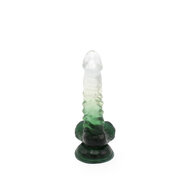 Kiotos Cox Color - Gekleurde Dildo 02 - 18,5 x 4 cm - Transparant/Groen