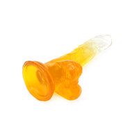 Kiotos Cox Color - Gekleurde Dildo 03 - 17,5 x 3,2 cm - Transparant/Geel