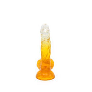 Kiotos Cox Color - Gekleurde Dildo 03 - 17,5 x 3,2 cm - Transparant/Geel