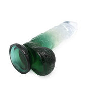 Kiotos Cox Color - Gekleurde Dildo 09 - 21,5 x 4,3 cm - Transparant/Groen