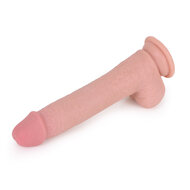 Kiotos Cox - Sliding Skin Dubbellaags Dildo 23 x 4 cm - Lichte Huidskleur