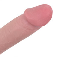 Kiotos Cox - Sliding Skin Dubbellaags Dildo 23 x 4 cm - Lichte Huidskleur