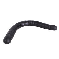 Kiotos Cox - Dubbele Dildo 45 x 4,5/4,8 cm - Zwart