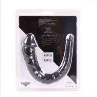 Kiotos Cox - Dubbele Dildo 35 x 2.2/5 cm - Zwart