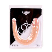 Kiotos Cox - Dubbele Dildo 35 x 2.2/5 cm - Lichte Huidskleur
