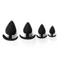 Kiotos - Siliconen Anker Buttplug Set - 4 stuks - zwart