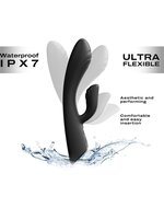 Dorcel - Flexi Rabbit - Verwarmde Tarzan Vibrator - Zwart