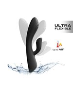Dorcel - Flexi Rabbit - Verwarmde Tarzan Vibrator - Zwart