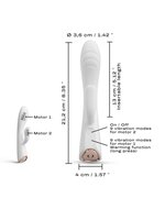 Dorcel - Flexi Rabbit - Verwarmde Tarzan Vibrator - Wit