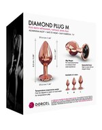 Dorcel - Diamond Metalen Buttplug - Rosƒó Goud - Maat M