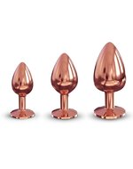 Dorcel - Diamond Metalen Buttplug - Rosƒó Goud - Maat L