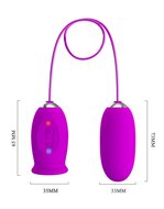 Pretty Love - Vibrerend Eitje En Clit Licker DAISY 2 In 1 - Roze