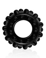 Lovetoy - Powerplus flexibele Cockring nopjes - Zwart