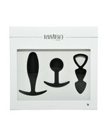 Rimba - Basel - Buttplug Set Van 3 - Zwart - Maat S