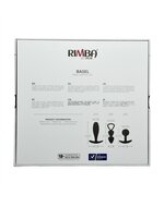 Rimba - Basel - Buttplug Set Van 3 - Zwart - Maat S