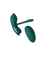 ZALO - Vibrerende Cockring & koppelvibrator BAYEK met afstandsbediening - smaragdgroen