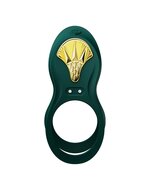 ZALO - Vibrerende Cockring & koppelvibrator BAYEK met afstandsbediening - smaragdgroen