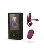 ZALO - Vibrerende Cockring & koppelvibrator BAYEK met afstandsbediening - amethyst paars