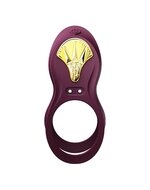 ZALO - Vibrerende Cockring & koppelvibrator BAYEK met afstandsbediening - amethyst paars