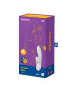 Satisfyer - Double Flex Rabbit - Tarzan Vibrator - Met App Control - Wit