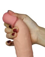Lovetoy - Vibrerende Dildo - The Ultra Soft Dude - Superzacht materiaal - 20 cm - lichte huidskleur