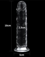 Lovetoy - Flawless - Dildo - 18 x 3.5 cm - Transparant