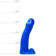 All Blue - Dildo - 34 x 5,5 cm - Blauw