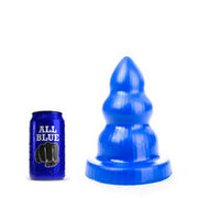 All Blue - Triple Pleasure Buttplug - Blauw - Maat S