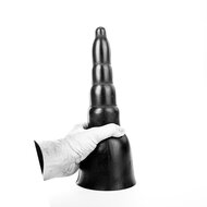 All Black - Grote Piramide Dildo - 31 x 11.5 cm - Zwart