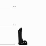 All Black - Kleine Realistische Dildo 9 x 2 cm - Zwart