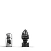All Black - Handgranaat Buttplug - 15 x 6 cm - Zwart