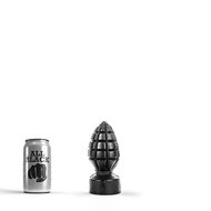 All Black - Handgranaat Buttplug - 15 x 6 cm - Zwart