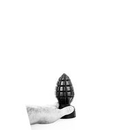 All Black - Handgranaat Buttplug - 15 x 6 cm - Zwart