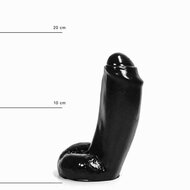 All Black - Anaal Dildo - 18 x 5.5 cm - Zwart