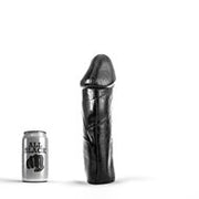 All Black - Zwarte Realistische Anaal Dildo Met Grote Eikel - 28 x 7.5 cm