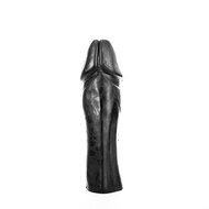 All Black - Zwarte Realistische Anaal Dildo Met Grote Eikel - 28 x 7.5 cm