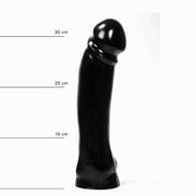 All Black - Anaal Dildo - 33 x 7 cm - Zwart
